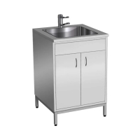 Стол-мойка ТМм-104 корпус металл серия "Стандарт" 600 - uralmed-mebel.ru Екатеринбург