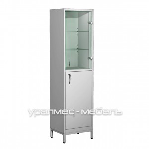 Шкаф для лабораторной посуды корпус металл ШМпЛП-1 - uralmed-mebel.ru Екатеринбург
