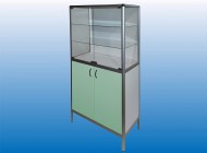 Шкаф двустворчатый МА-14 алюминиевый профиль