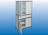 Шкаф медицинский с ящиками МА-19 алюминиевый профиль