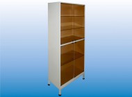 Шкаф металлический ШМ тонированное стекло